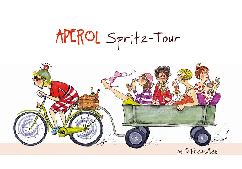Künstlerkarte "Aperol Spritz-Tour"