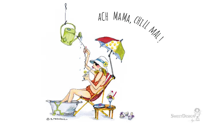 Frühstücksbrettchen "Ach Mama, chill mal!"