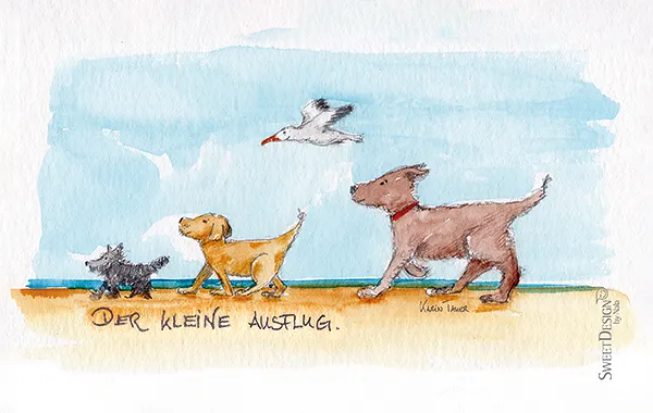Frühstücksbrettchen "Der kleine Ausflug 2"