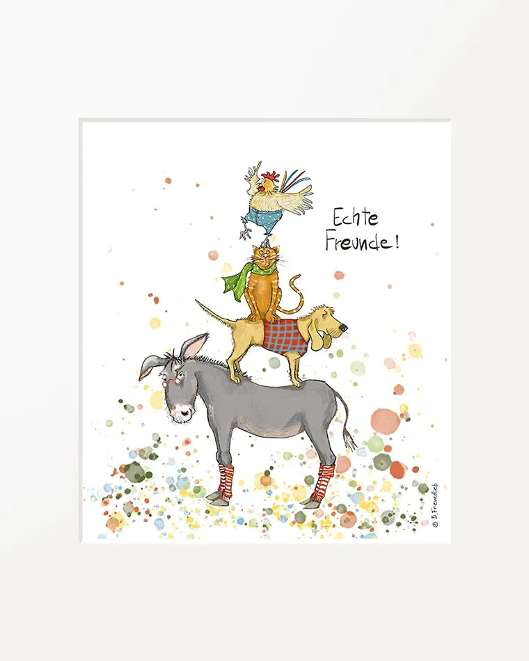 Passepartout-Bild "Echte Freunde!"