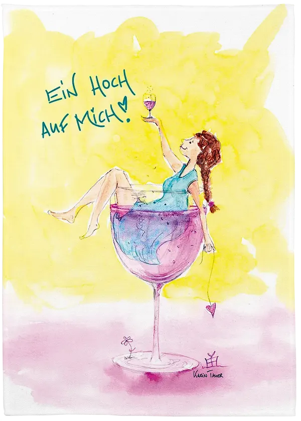 Geschirrtuch "Ein Hoch auf mich!"