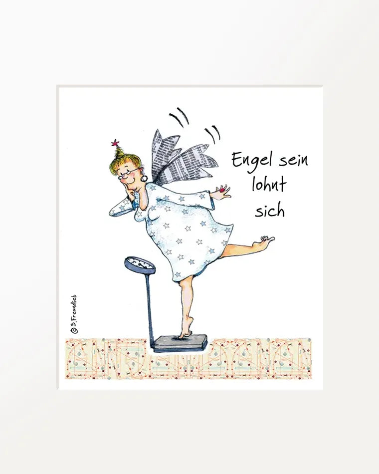 Passepartout-Bild "Engel sein lohnt sich"