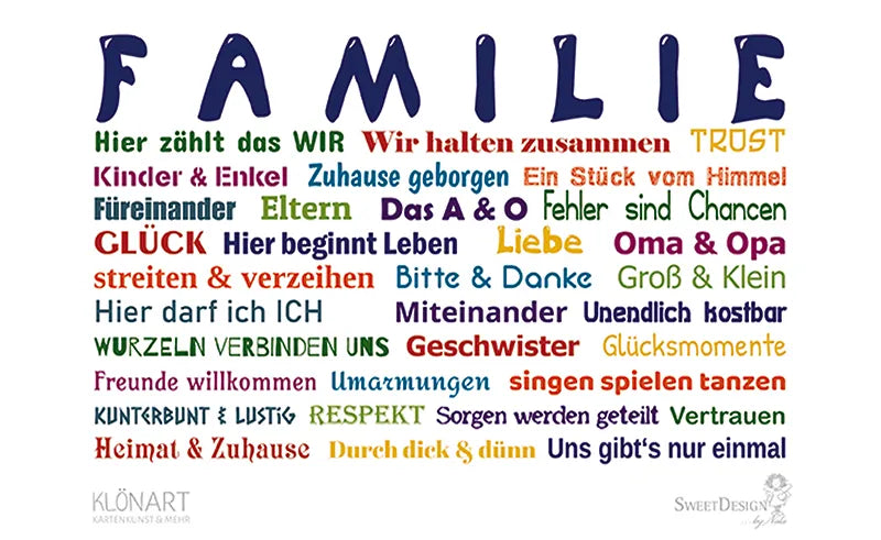 Frühstücksbrettchen "Familie"