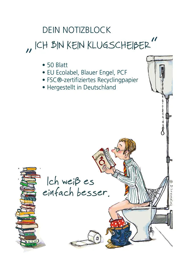 Notizblock "Ich bin kein Klugscheißer"
