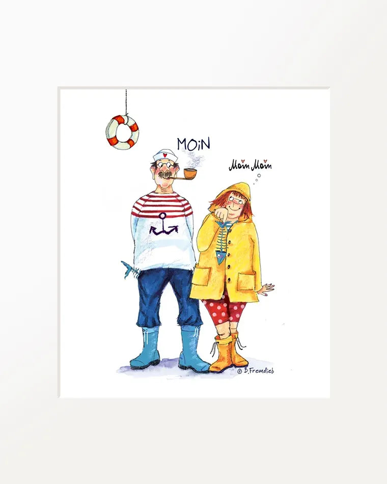 Passepartout-Bild "Moin"