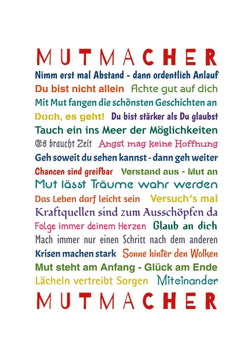 Künstlerkarte "Mutmacher"