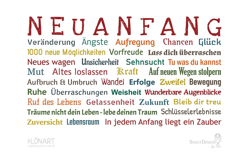 Frühstücksbrettchen "Neuanfang"