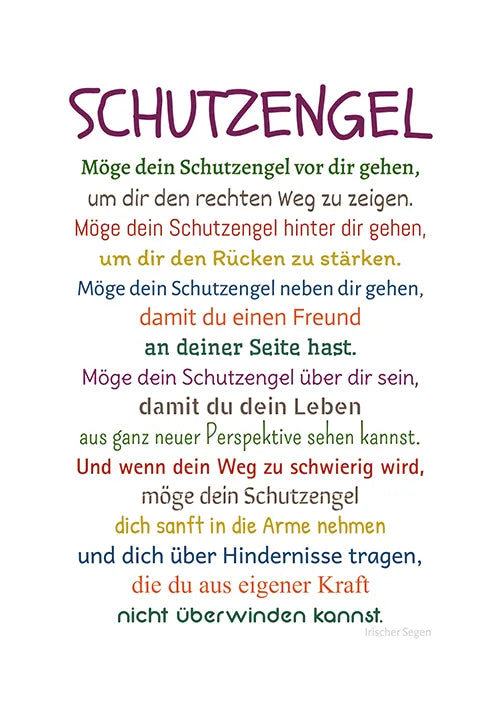 Künstlerkarte "Schutzengel"