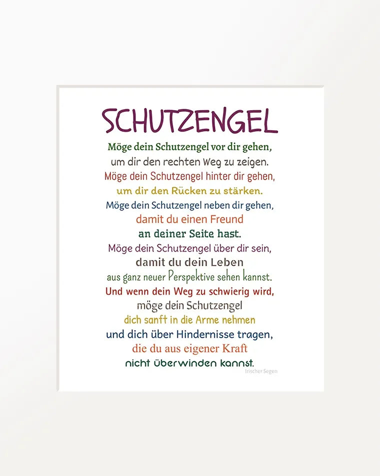 Passepartout-Bild "Schutzengel"