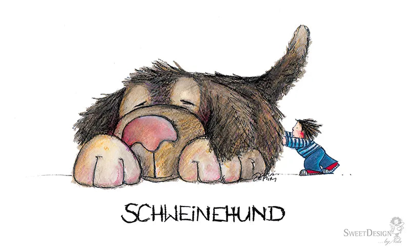 Frühstücksbrettchen "Schweinehund"
