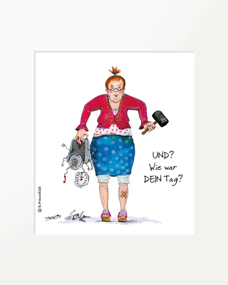 Passepartout-Bild "Und? Wie war dein Tag?"