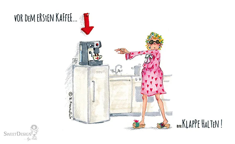 Frühstücksbrettchen "Vor dem ersten Kaffee"