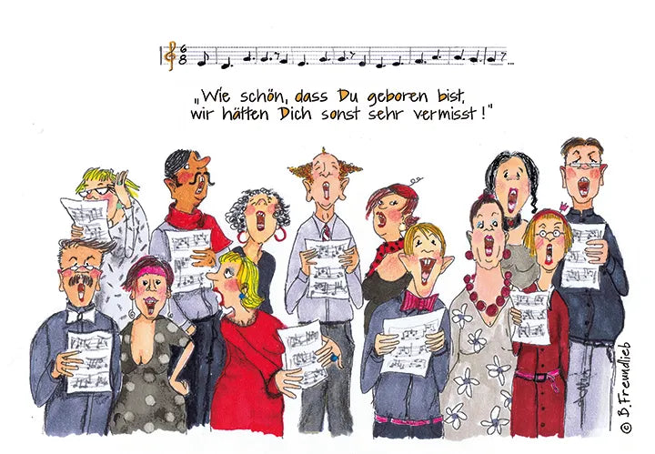 Künstlerkarte "Wie schön, dass Du geboren bist.."