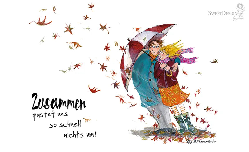 Frühstücksbrettchen "Zusammen pustet uns so schnell nichts um"