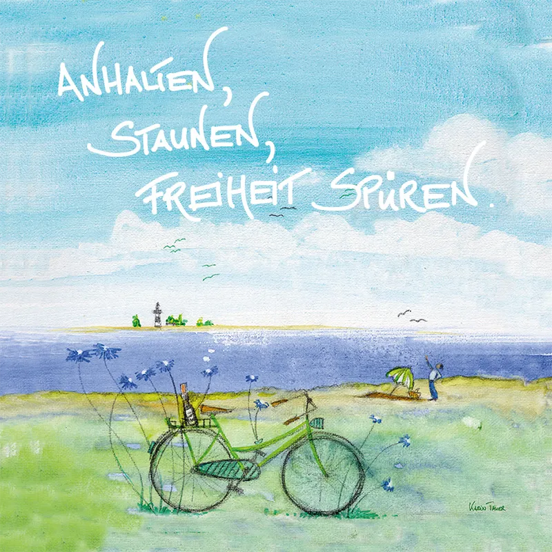 Magnet "Anhalten, staunen, Freiheit spüren"