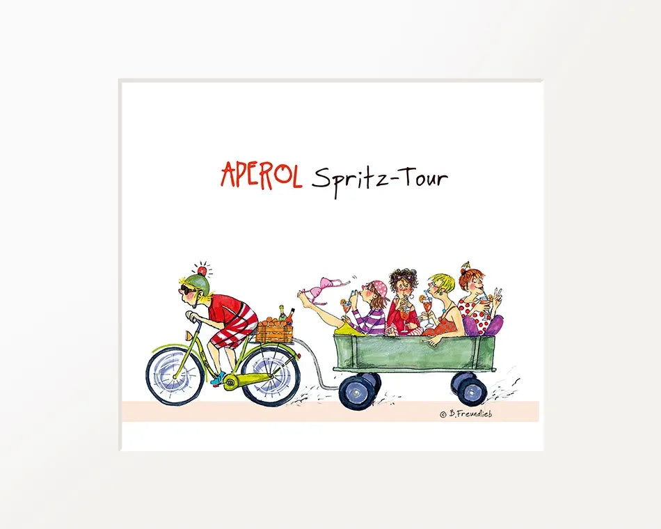Passepartout-Bild "Aperol Spritz-Tour"