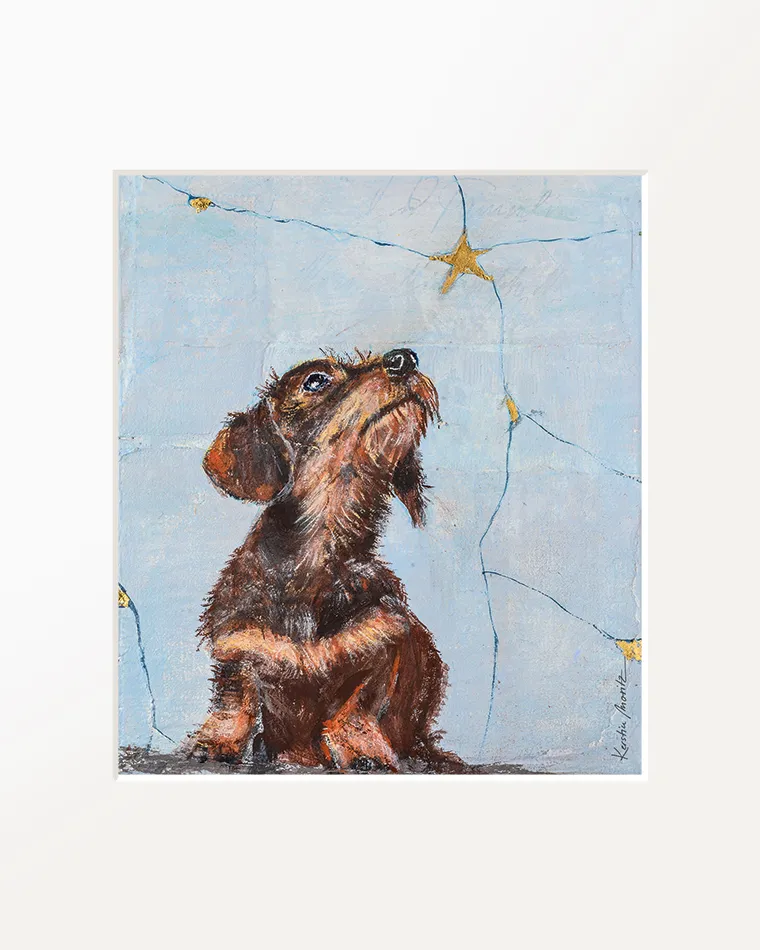 Passepartout-Bild "Dackel Bertha"