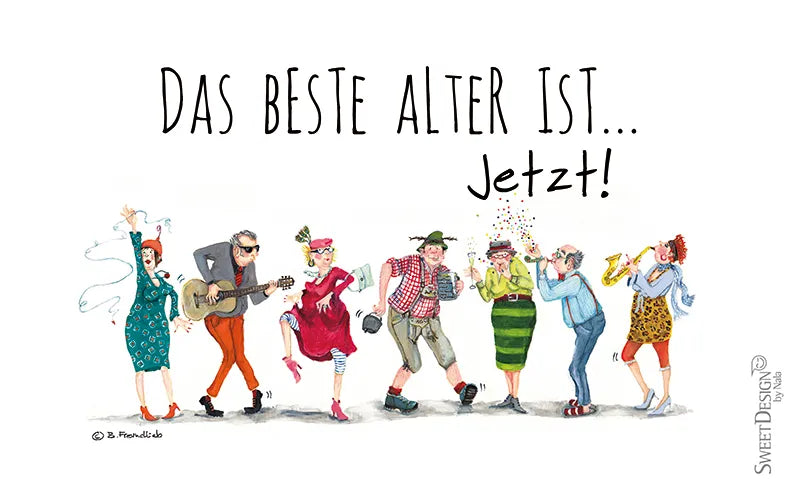 Frühstücksbrettchen "Das beste Alter ist...jetzt!"