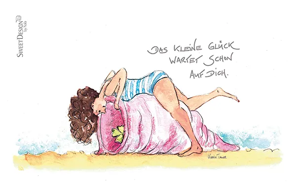 Frühstücksbrettchen "Das kleine Glück wartet schon..."