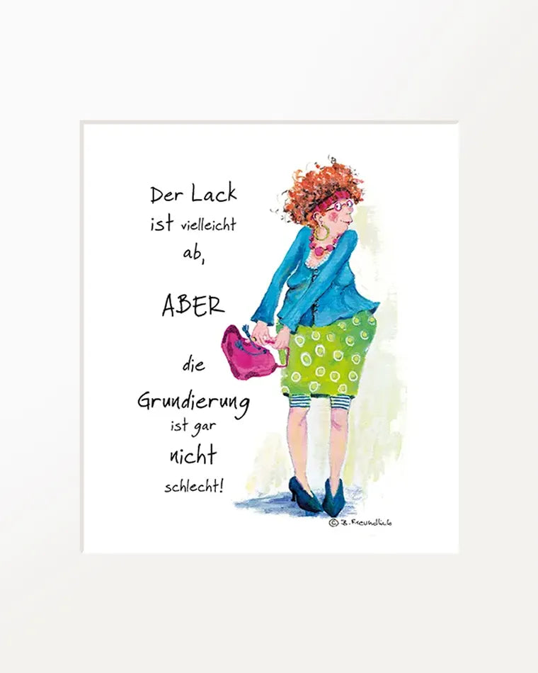 Passepartout-Bild "Der Lack ist vielleicht ab..."