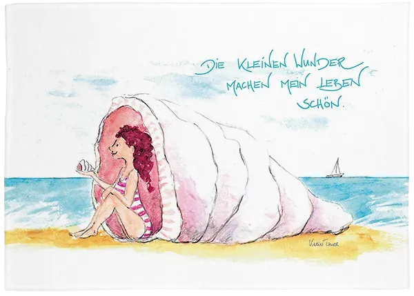 Geschirrtuch "Die kleinen Wunder machen mein Leben schön"