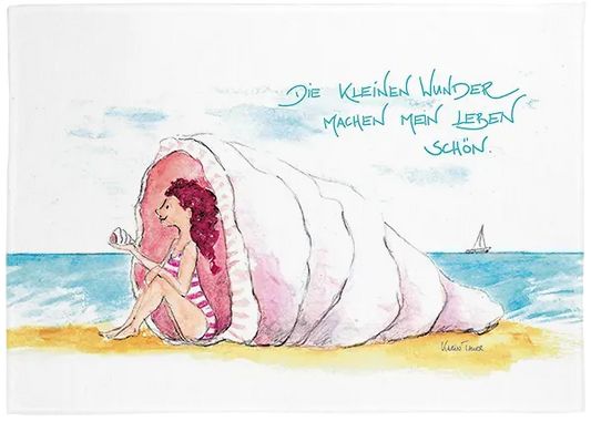Geschirrtuch "Die kleinen Wunder machen mein Leben schön"