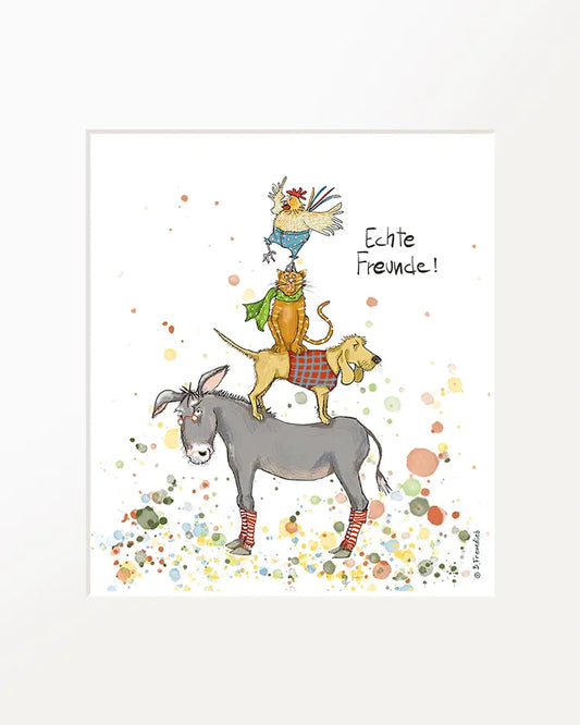Passepartout-Bild "Echte Freunde!"