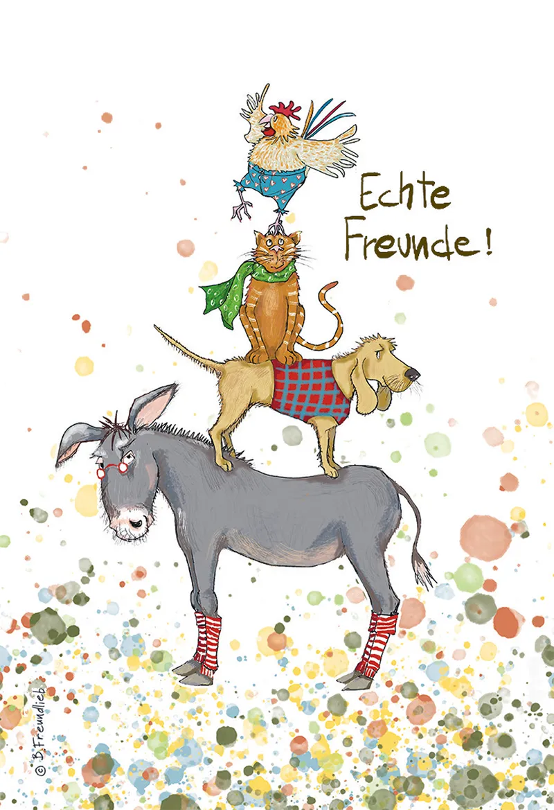 Magnet "Echte Freunde!"