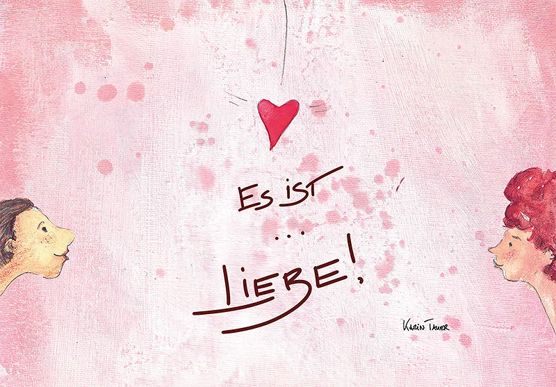 Künstlerkarte "Es ist... Liebe!"