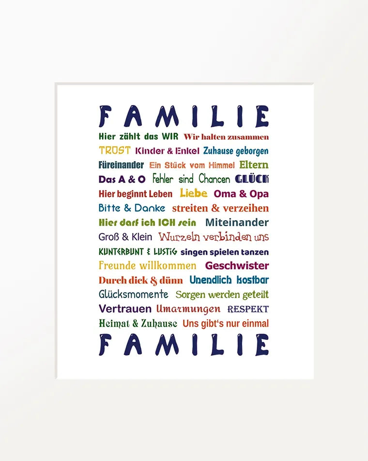 Passepartout-Bild "Familie"