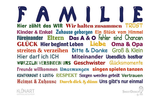Frühstücksbrettchen "Familie"