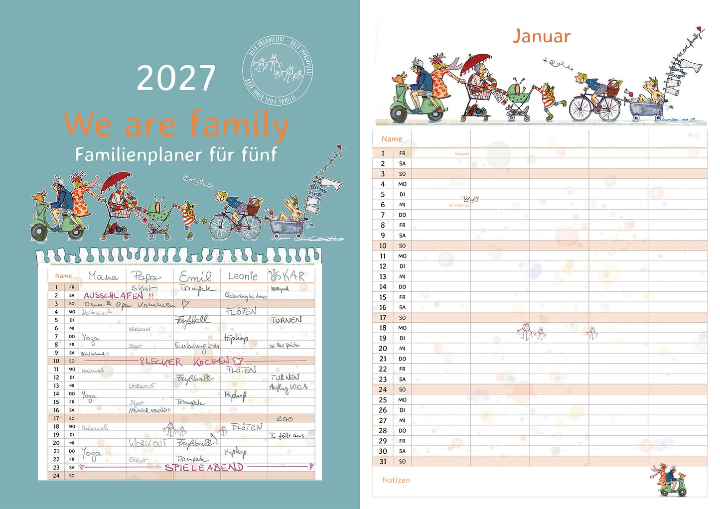 Familienkalender 2027