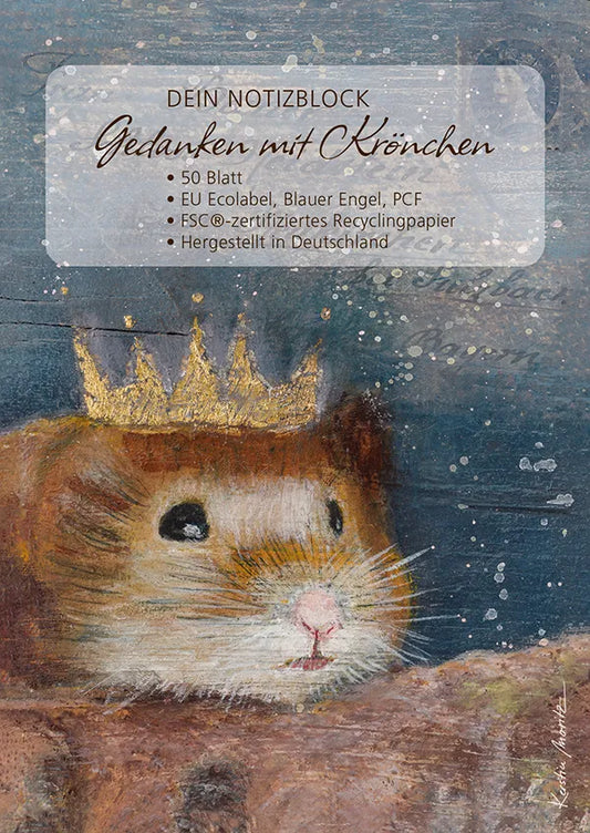 Notizblock "Gedanken mit Krönchen"