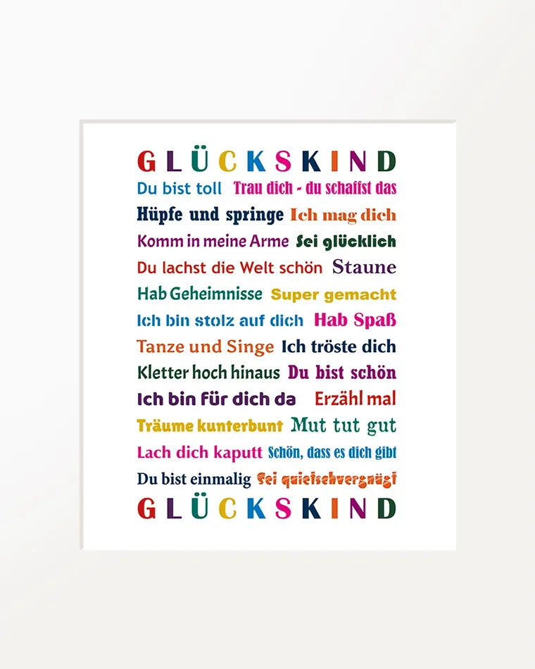 Passepartout-Bild "Glückskind"