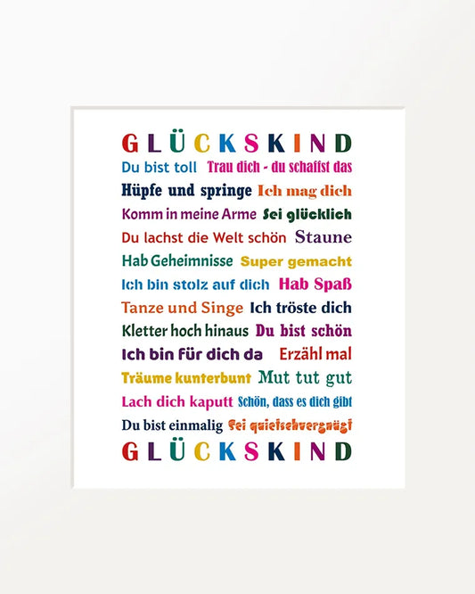 Passepartout-Bild "Glückskind"