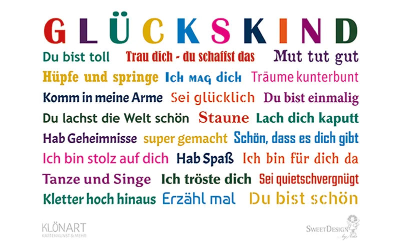 Frühstücksbrettchen "Glückskind"