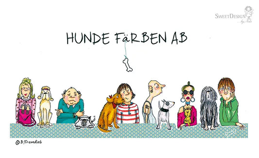 Frühstücksbrettchen "Hunde färben ab"