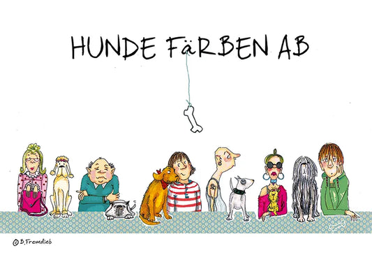 Magnet "Hunde färben ab"