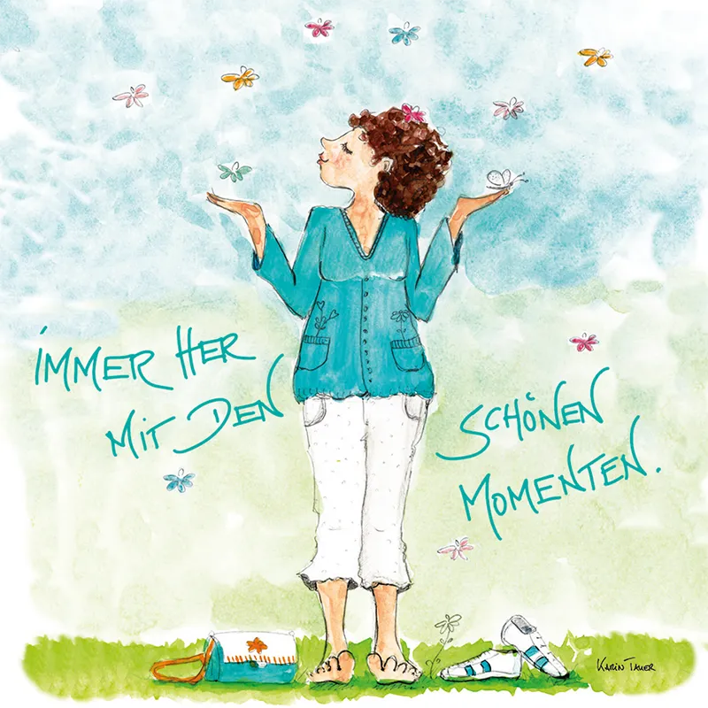 Magnet "Immer her mit den schönen Momenten"