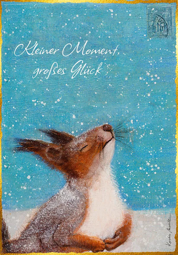 Künstlerkarte "Kleiner Moment, großes Glück"