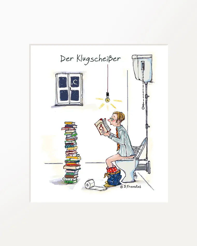 Passepartout-Bild "Klugscheißer"