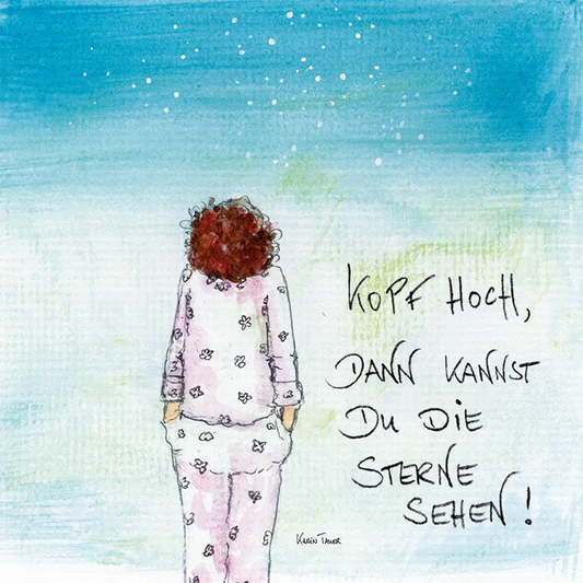 Magnet "Kopf hoch, dann kannst du die Sterne sehen!"