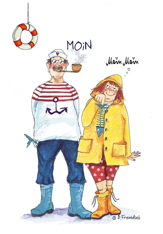 Künstlerkarte "MOIN"