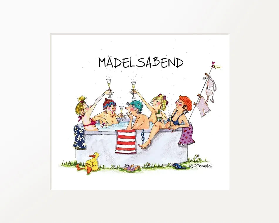 Passepartout-Bild "Mädelsabend"