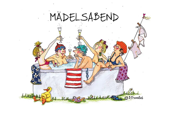 Künstlerkarte "Mädelsabend"