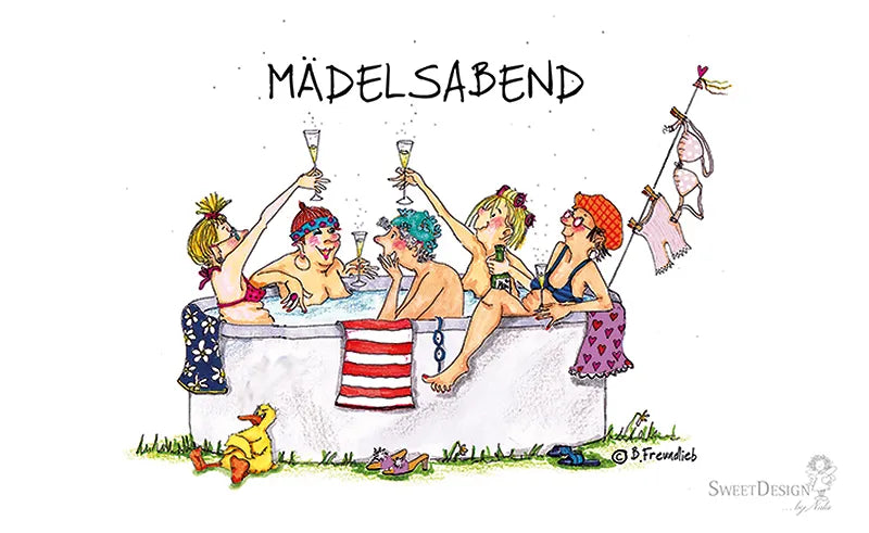 Frühstücksbrettchen "Mädelsabend"