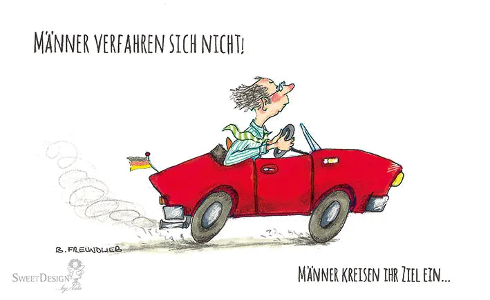 Frühstücksbrettchen "Männer verfahren sich nicht!"
