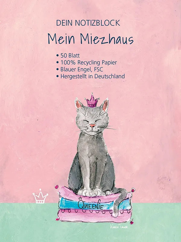 Notizblock "Mein Miezhaus"