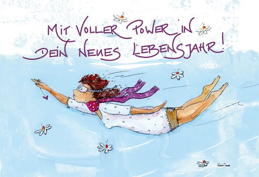 Magnet "Mit voller Power in dein neues Lebensjahr!"