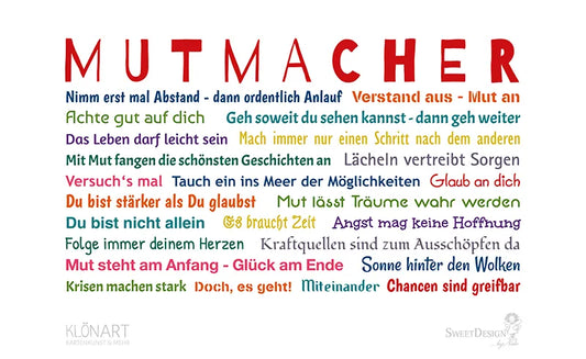 Frühstücksbrettchen "Mutmacher"